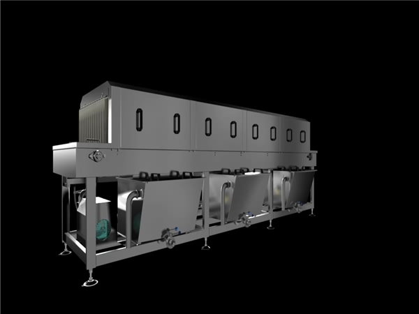 供應新型周轉(zhuǎn)箱洗筐機，食品周轉(zhuǎn)箱清洗機，周轉(zhuǎn)箱洗箱機，洗筐機廠家，放心