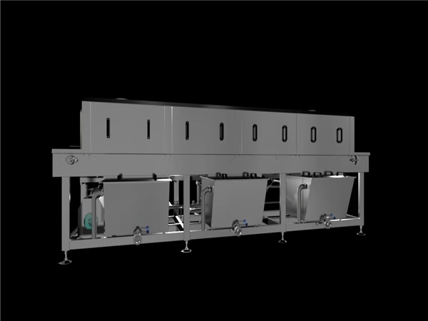 周轉(zhuǎn)筐清洗機(jī)，解決細(xì)菌殘留，降低50%能耗，提升效率80%
