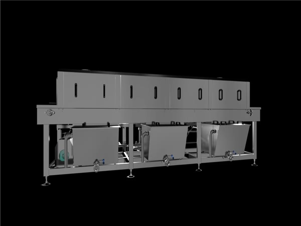 周轉(zhuǎn)筐清洗機(jī)，解決細(xì)菌殘留，降低50%能耗，提升效率80%