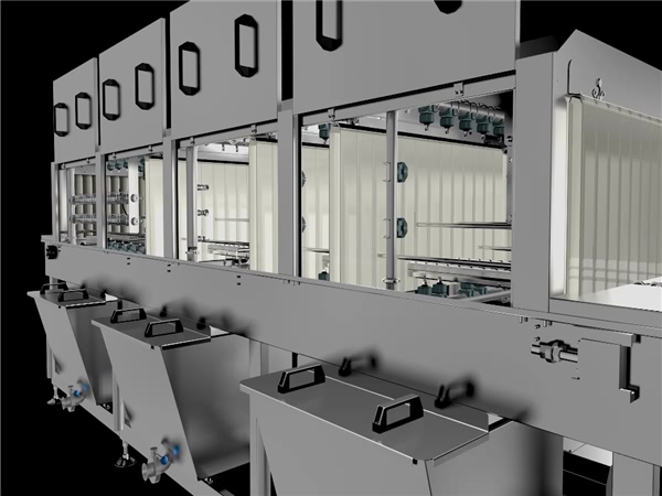 食品箱清洗機，托盤清洗機，食品托盤清洗機