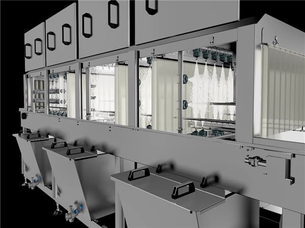 食品周轉箱清洗機，周轉筐清洗機