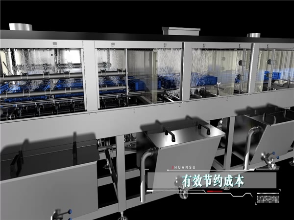 周轉箱清洗機，塑料筐清洗設備，食品加工設備，可訂