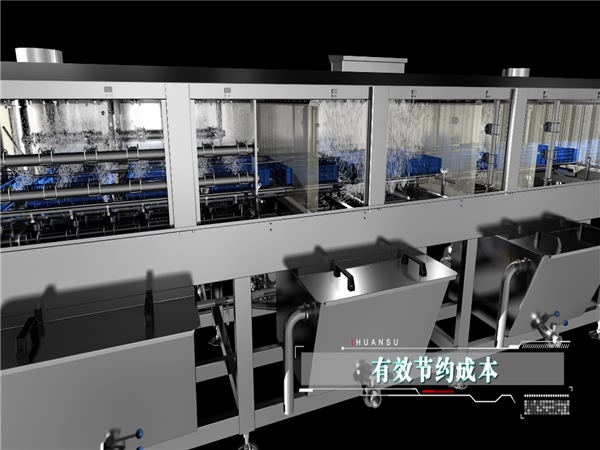 生產洗箱機，洗筐機，食品周轉箱清洗機